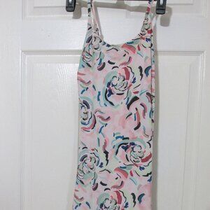 Athleta Infinity Printed Dress Floral Orchard Pale Pink Womens Size XS